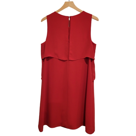 BCBGMaxAzria Amelie Sleeveless Draped Dress Poppy Pink Mini M - Picture 4 of 12